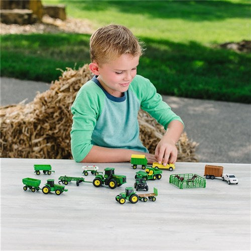 JOHN DEERE 1:64 FARM TOY VEHICLE VALUE SET