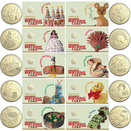 AWW BIRTHDAY CAKE 10 COIN IN CARD SET
