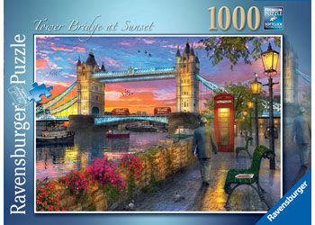 RAVENSBURGER TOWER BRIDGE AT SUNSET 1000 PIECE PUZZLE