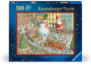 RAVENSBURGER HERE COMES CHRISTMAS 500 PIECE PUZZLE