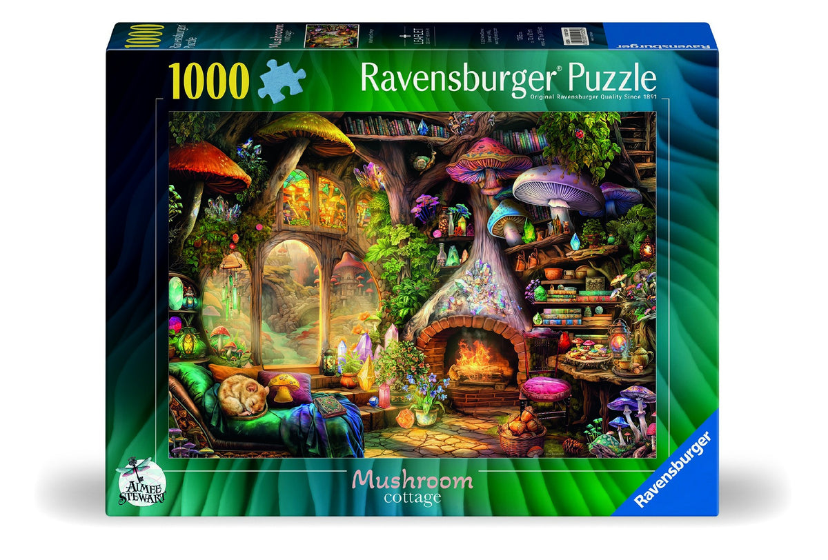 RAVENSBURGER MUSHROOM COTTAGE 1000 PIECE PUZZLE