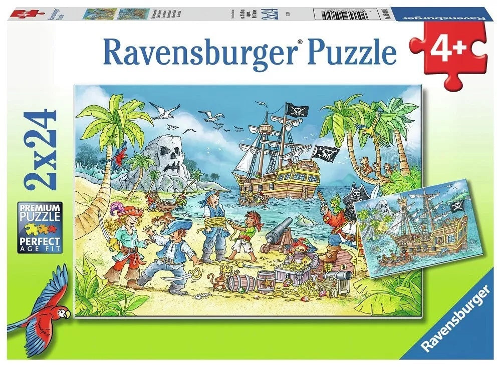 ADVENTURE ISLAND 2 X 24 PIECE PUZZLE