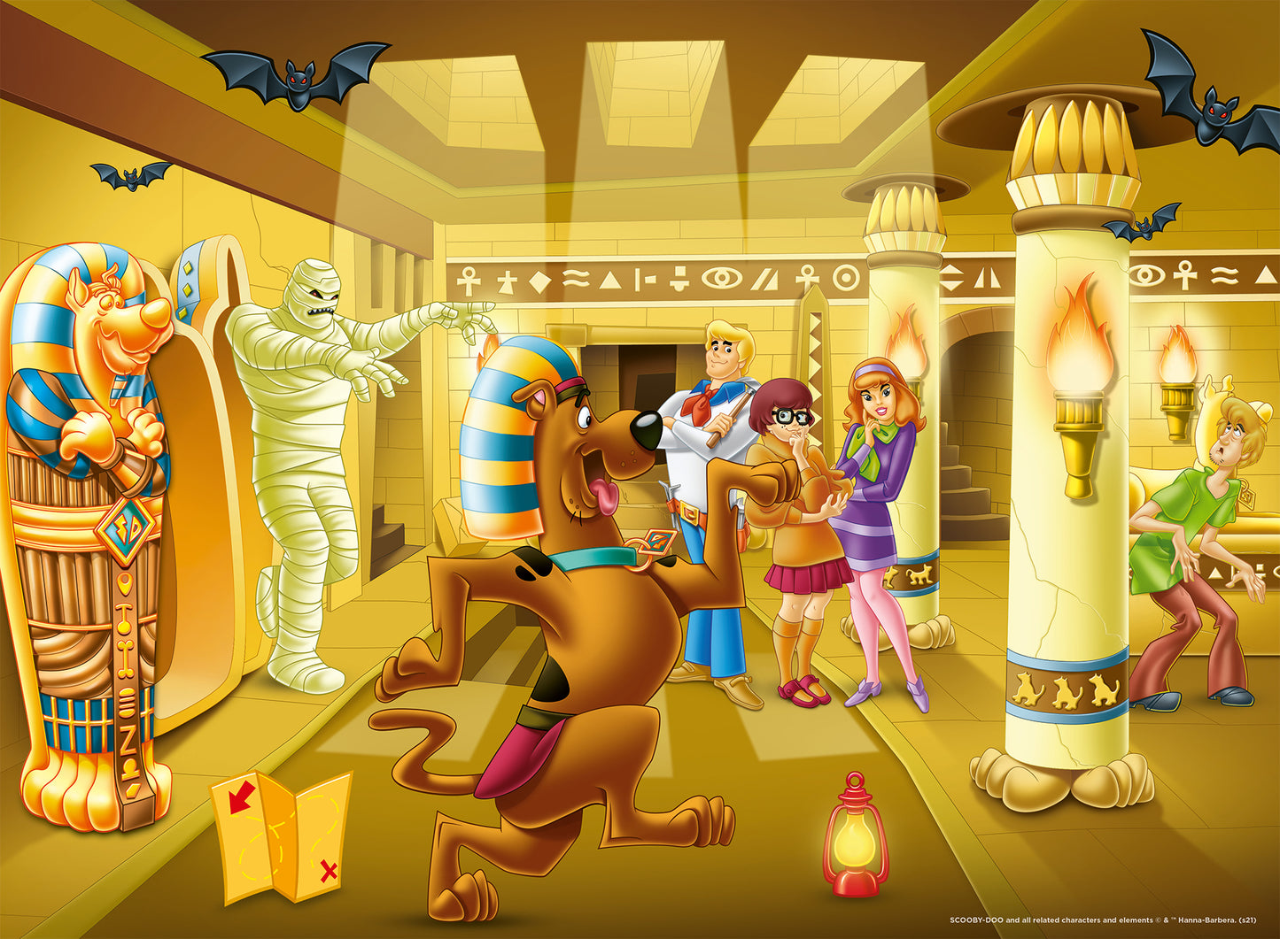 RAVENSBURGER SCOOBY DOO MEETS HIS MUMMY 100XXL PIECE PUZZLE
