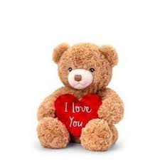 KEELECO BRAMBLES PLUSH VALENTINE BEAR 25CM