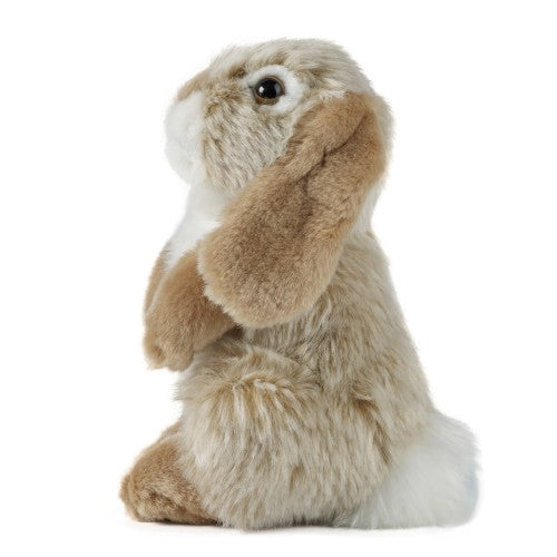 LIVING NATURE - BROWN SITTING LOP EARED RABBIT PLUSH 18CM