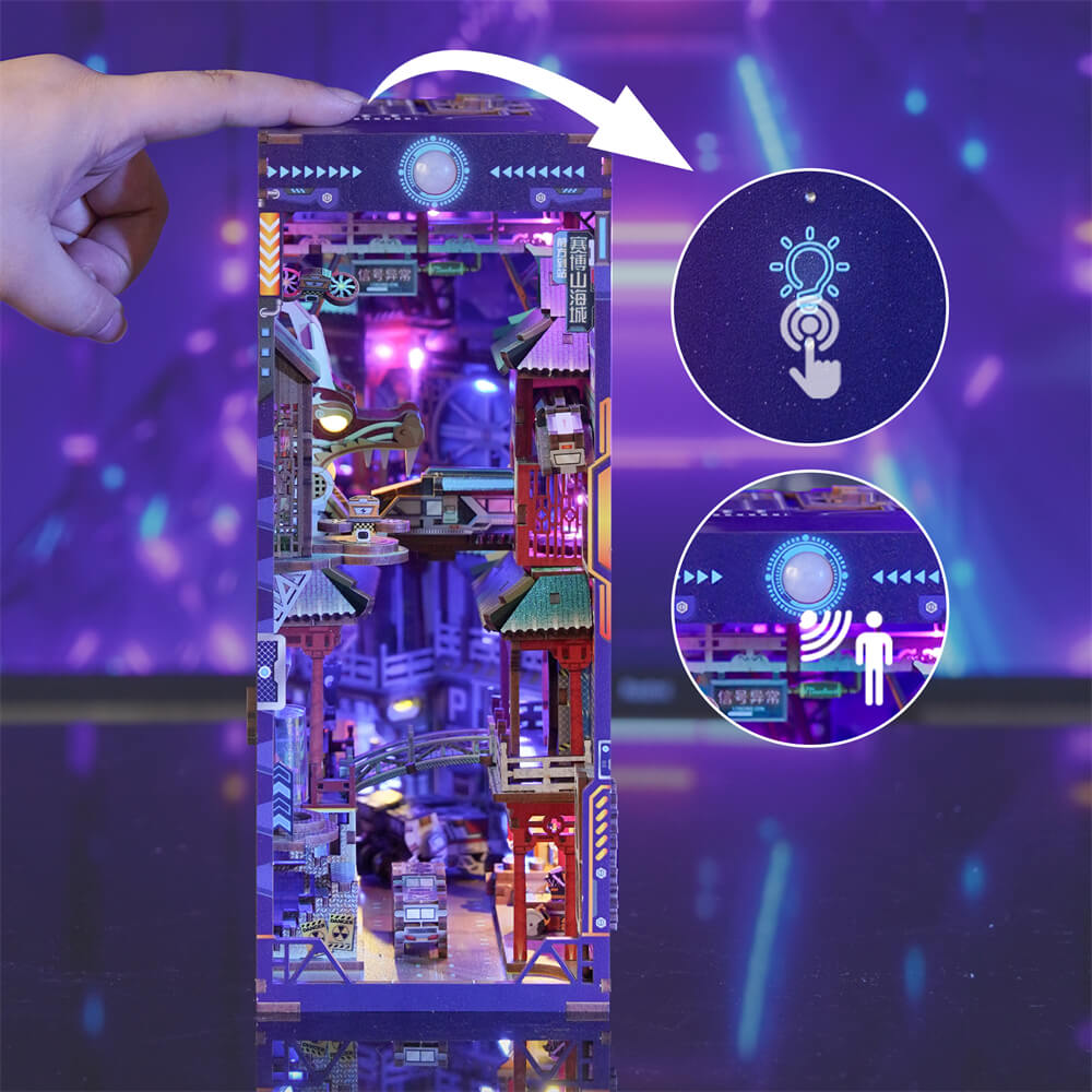 TONECHEER CYBER CITY LARGE BOOK NOOK 3D PUZZLE
