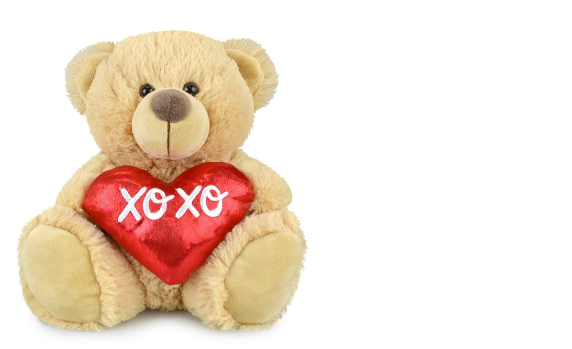 BUDDY HEARTS BEAR PLUSH 16CM