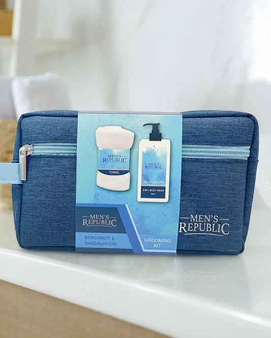 MENS REPUBLIC GROOMING KIT TOILETRY BAG