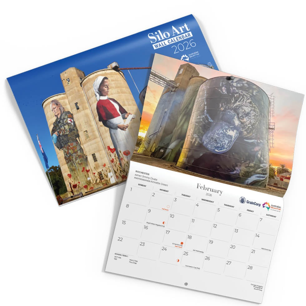 AUSTRALIAN SILO ART WALL CALENDAR 2026