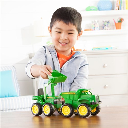 JOHN DEERE 15CM SANDBOX VEHICLES 2 PK 