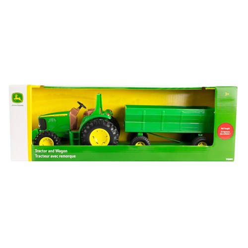JOHN DEERE 20CM TRACTOR WITH FLAREBOX WAGON 