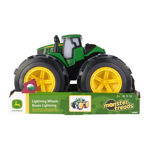 MONSTER TREADS LIGHTNING WHEELS 4WD TRACTOR WITH LIGHTS AND SOUND