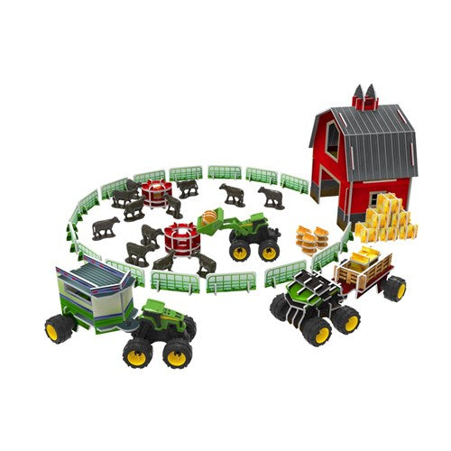 JOHN DEERE MONSTER TREADS ECO SNAPS BARN SET