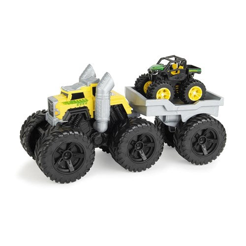 JOHN DEERE MONSTER TREADS ROARING REV UP HAULER