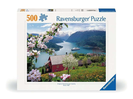 RAVENSBURGER - LANDSCAPE IDYLLE SCANDINAVE 500 PIECE PUZZLE