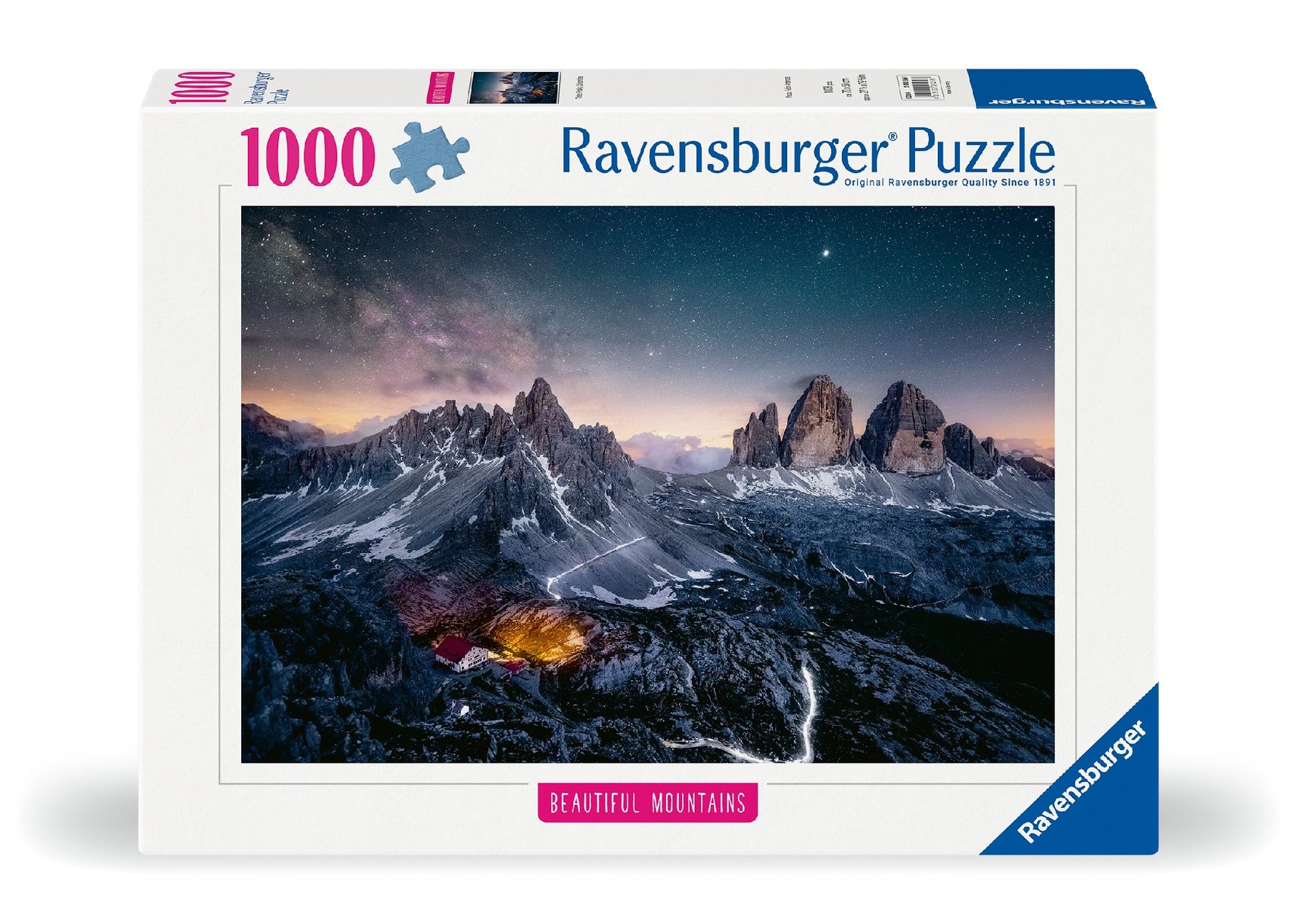 RAVENSBURGER THREE PEAKS DOLOMITES 1000 PIECE PUZZLE