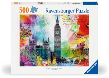 RAVENSBURGER LONDON POSTCARD 500 PIECE PUZZLE