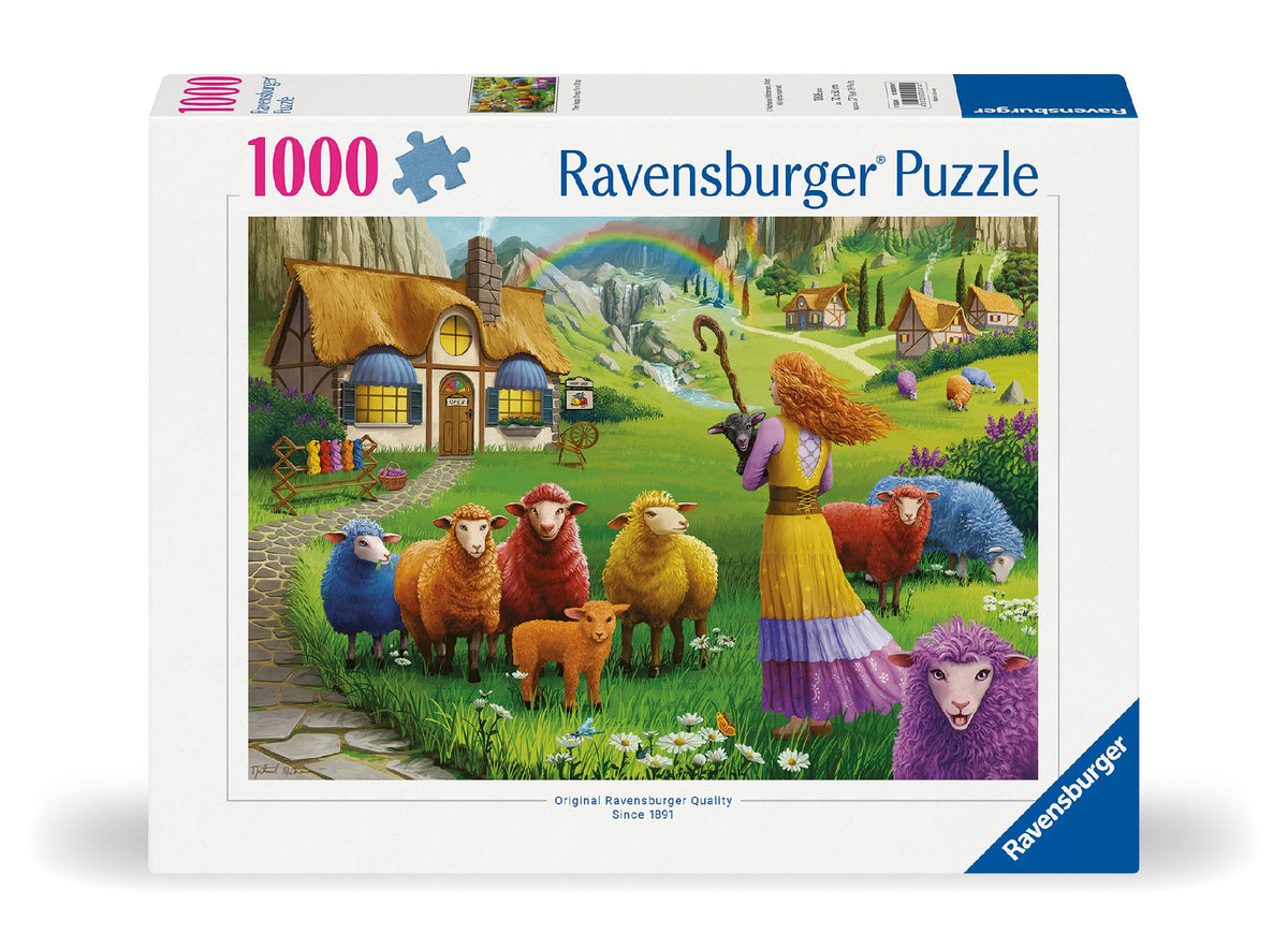 RAVENSBURGER COLORFUL WOOL 1000 PIECE PUZZLE