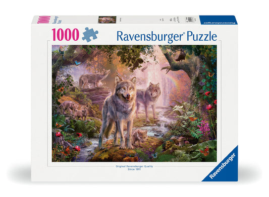 RAVENSBURGER SUMMER WOLVES 1000 PIECE PUZZLE