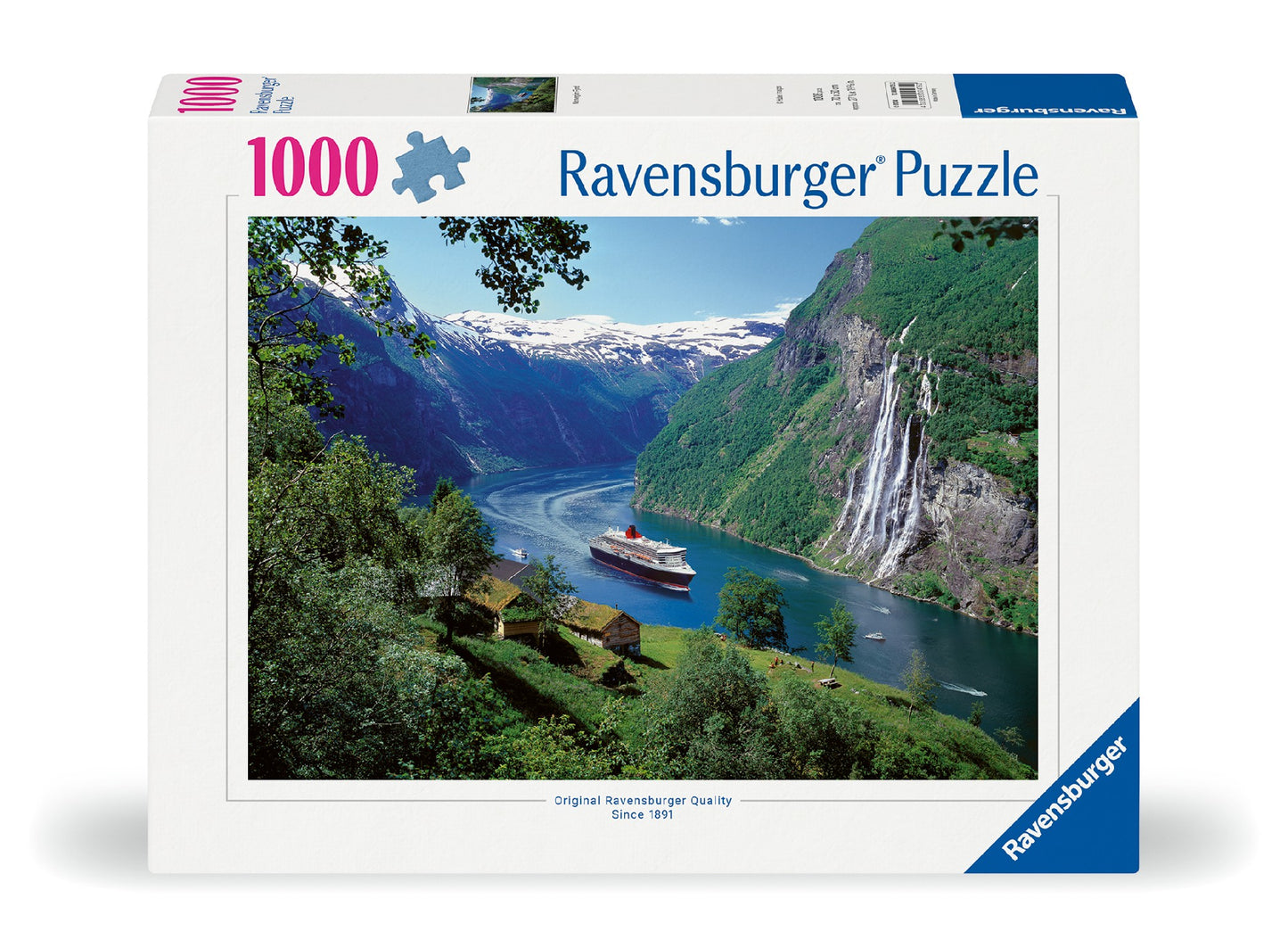 RAVENSBURGER NORWEGIAN FJORD 1000 PIECE PUZZLE