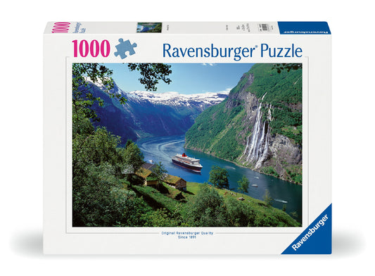 RAVENSBURGER NORWEGIAN FJORD 1000 PIECE PUZZLE