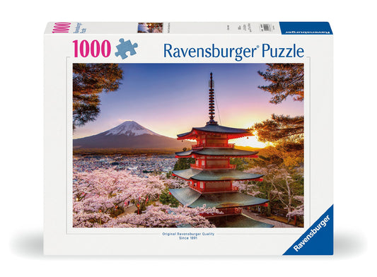 RAVENSBURGER MT FUJI CHERRY BLOSSOM 1000 PIECE PUZZLE