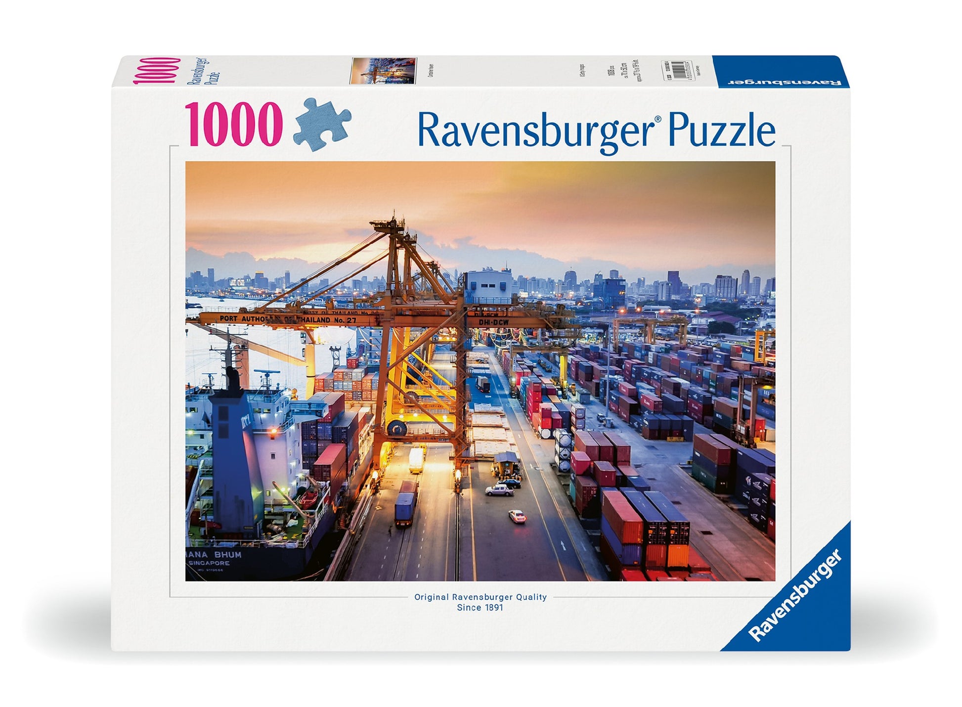 RAVENSBURGER PORT OF HAMBURG 1000 PIECE PUZZLE