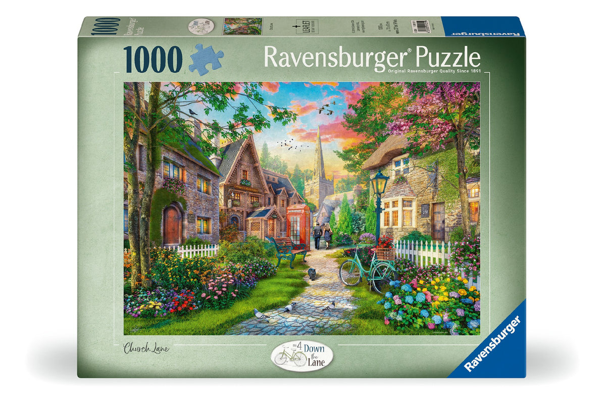 RAVENSBURGER CHURCH LANE 1000 PIECE PUZZLE