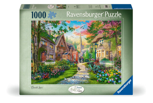 RAVENSBURGER CHURCH LANE 1000 PIECE PUZZLE