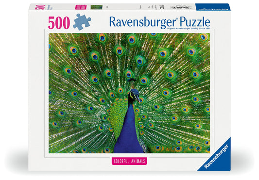 RAVENSBURGER PEACOCK 500 PIECE PUZZLE