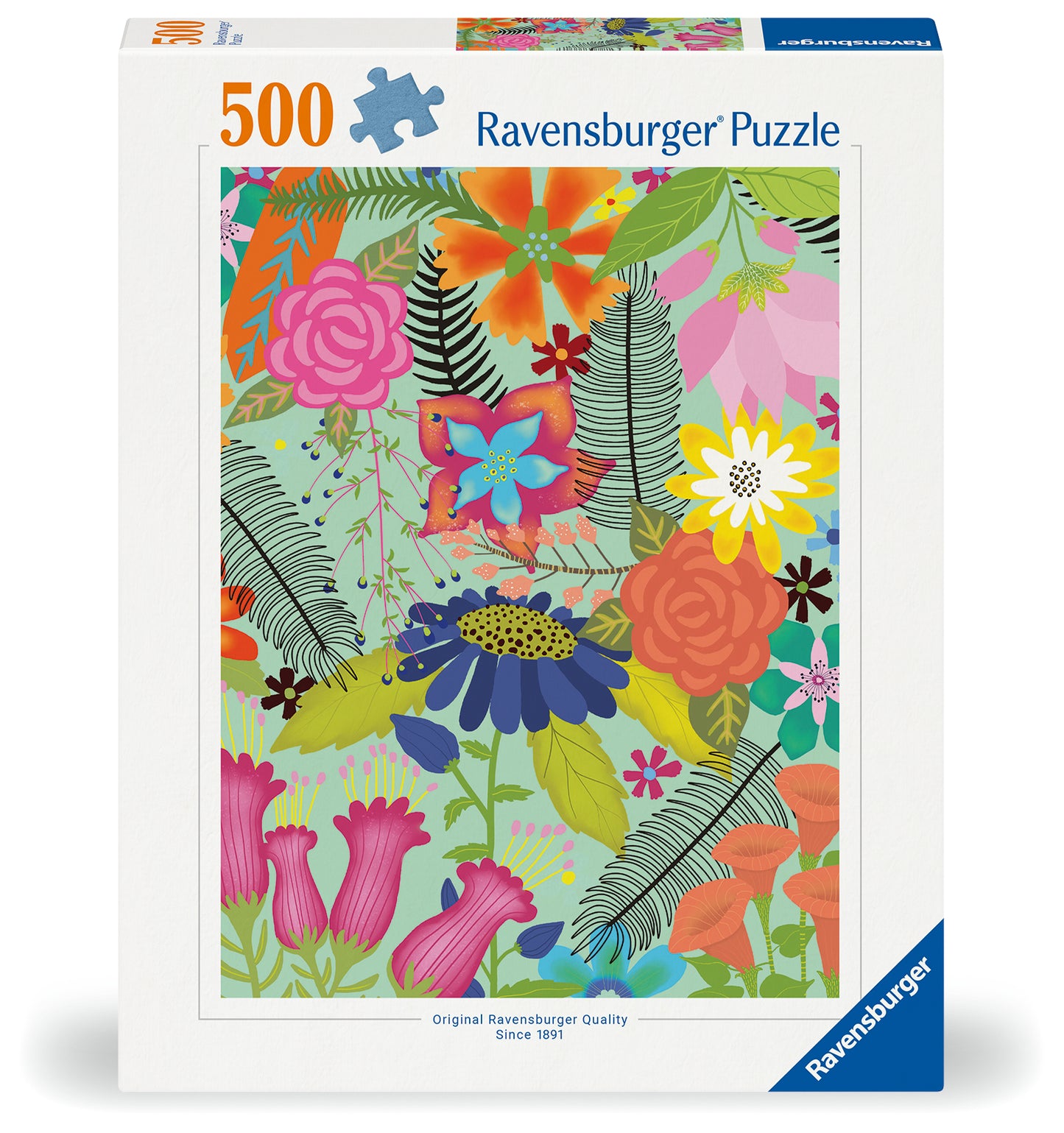 RAVENSBURGER FLOWER JUNGLE 500 PIECE PUZZLE