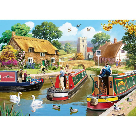 RAVENSBURGER - BUSY DAY ON THE CANAL 1000 PIECE PUZZLE