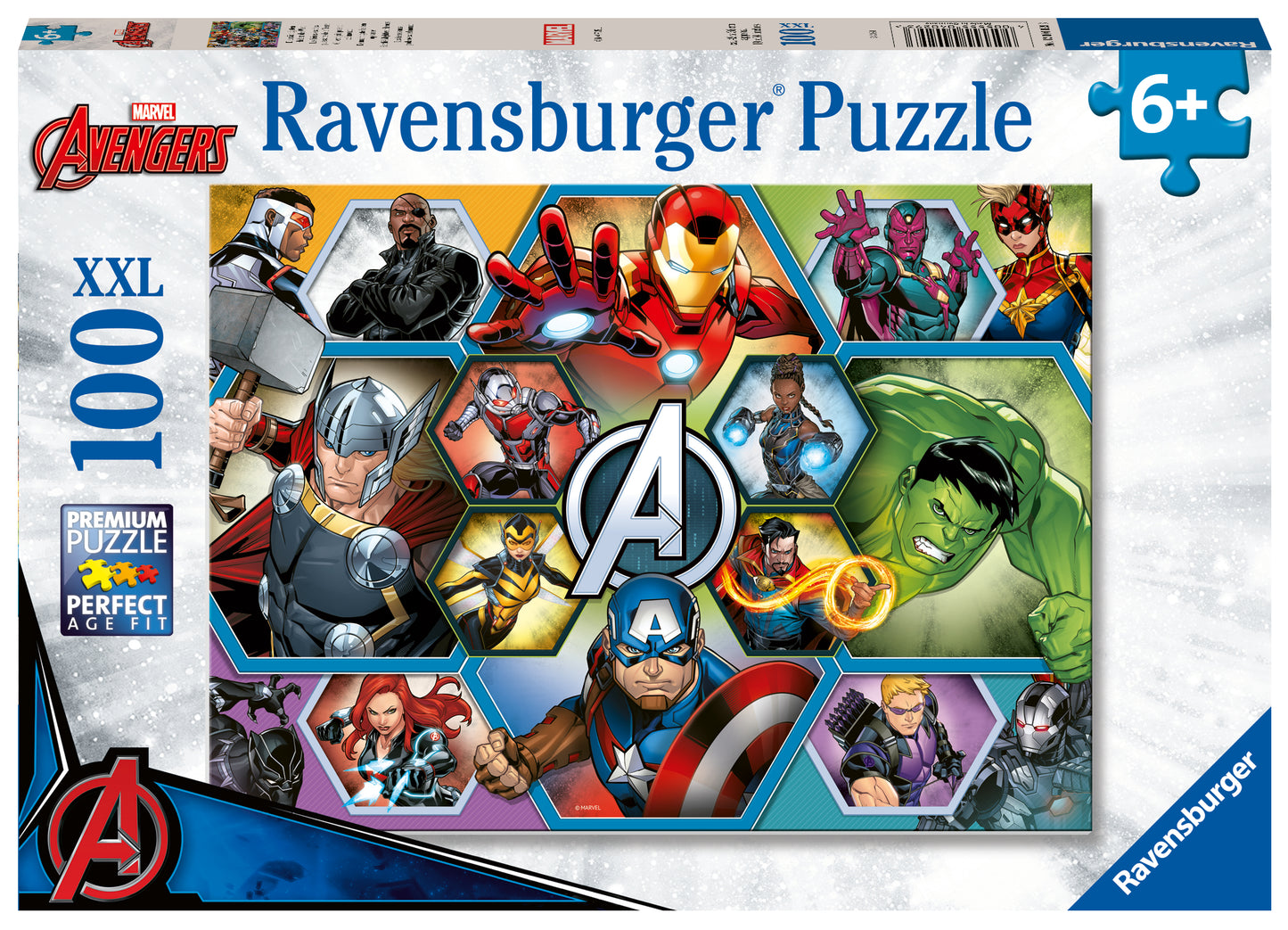 RAVENSBURGER DISNEY MARVEL EARTHE MIGHTIEST HEROES 100 PIECE PUZZLE