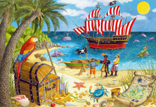 RAVENSBURGER MERMAIDS AND PIRATES 2 x 24 PIECE PUZZLE