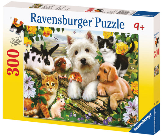 RAVENSBURGER HAPPY ANIMAL BUDDIES 300 PIECE PUZZLE