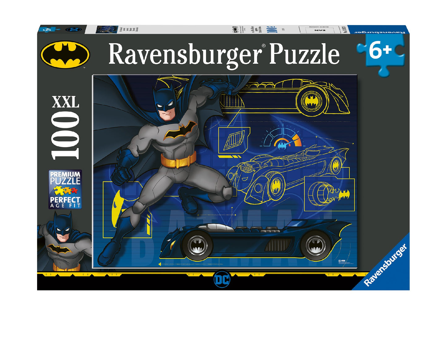 RAVENSBURGER BATMAN AND THE BATMOBILE 100 PIECE PUZZLE