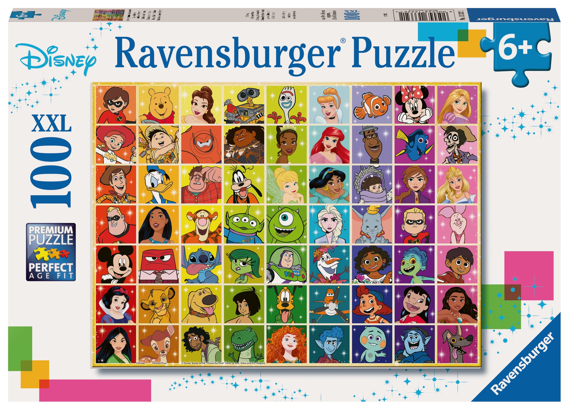 RAVENSBURGER DISNEY COLOUR PALETTE 100 PIECE PUZZLE