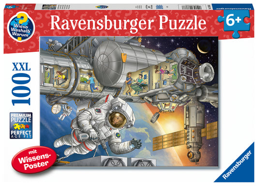 RAVENSBURGER ON THE SPACE STATION 100XXL PUZZLE