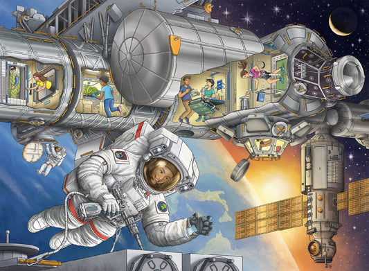 RAVENSBURGER ON THE SPACE STATION 100XXL PUZZLE