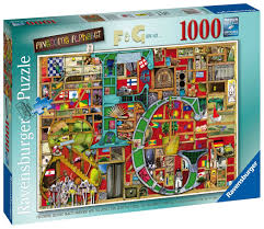 RAVENSBURGER AWESOME ALPHABET F & G 1000 PIECE PUZZLE