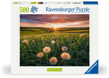 RAVENSBURGER DANDELIONS AT SUNSET 500 PIECE PUZZLE