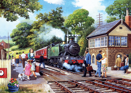 RAVENSBURGER A COUNTRY STATION 1000 PIECE PUZZLE