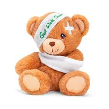 KEELECO GET WELL SOON PLUSH BEAR 15CM