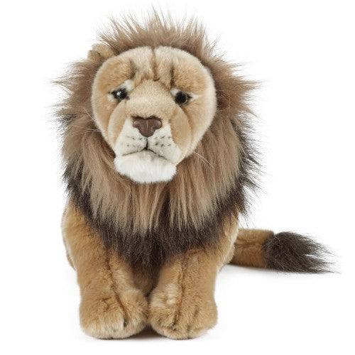 LIVING NATURE - MALE LION LARGE PLUSH 45CM