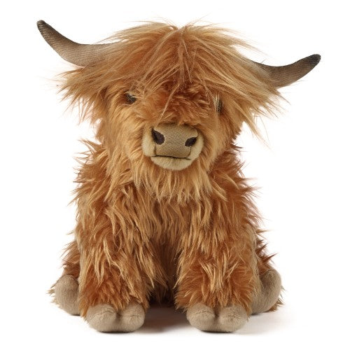LIVING NATURE HIGHLAND COW PLUSH WITH SOUND 32CM