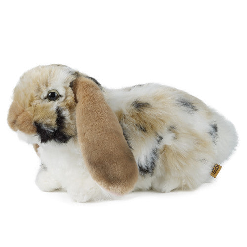 LIVING NATURE BROWN DUTCH LOP EAR RABBIT PLUSH 25CM