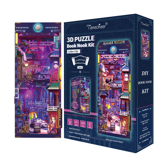TONECHEER CYBER CITY LARGE BOOK NOOK 3D PUZZLE