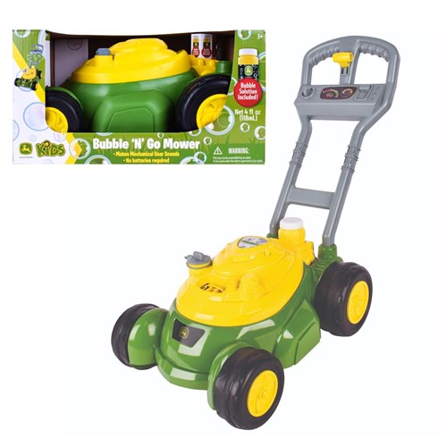 JOHN DEERE BUBBLE 'N' GO MOWER COMBO (No batteries required)