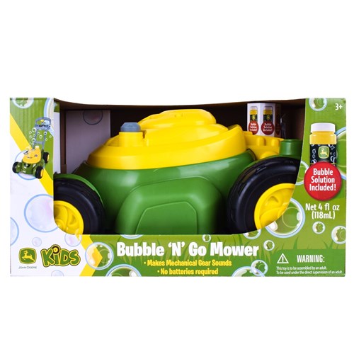 JOHN DEERE BUBBLE 'N' GO MOWER COMBO (No batteries required)