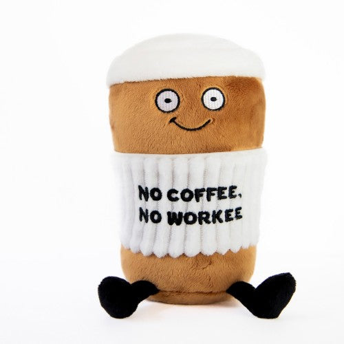 PUNCHKINS - NO COFFEE NO WORKEE PLUSH COFFEE 